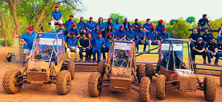 Mud and guts and glory for Unisa motorsport design teams